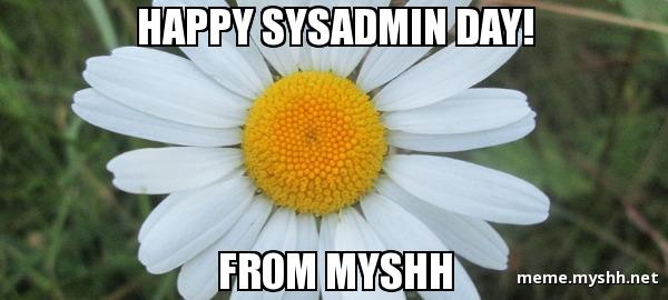 Happy SysAdmin Day! 